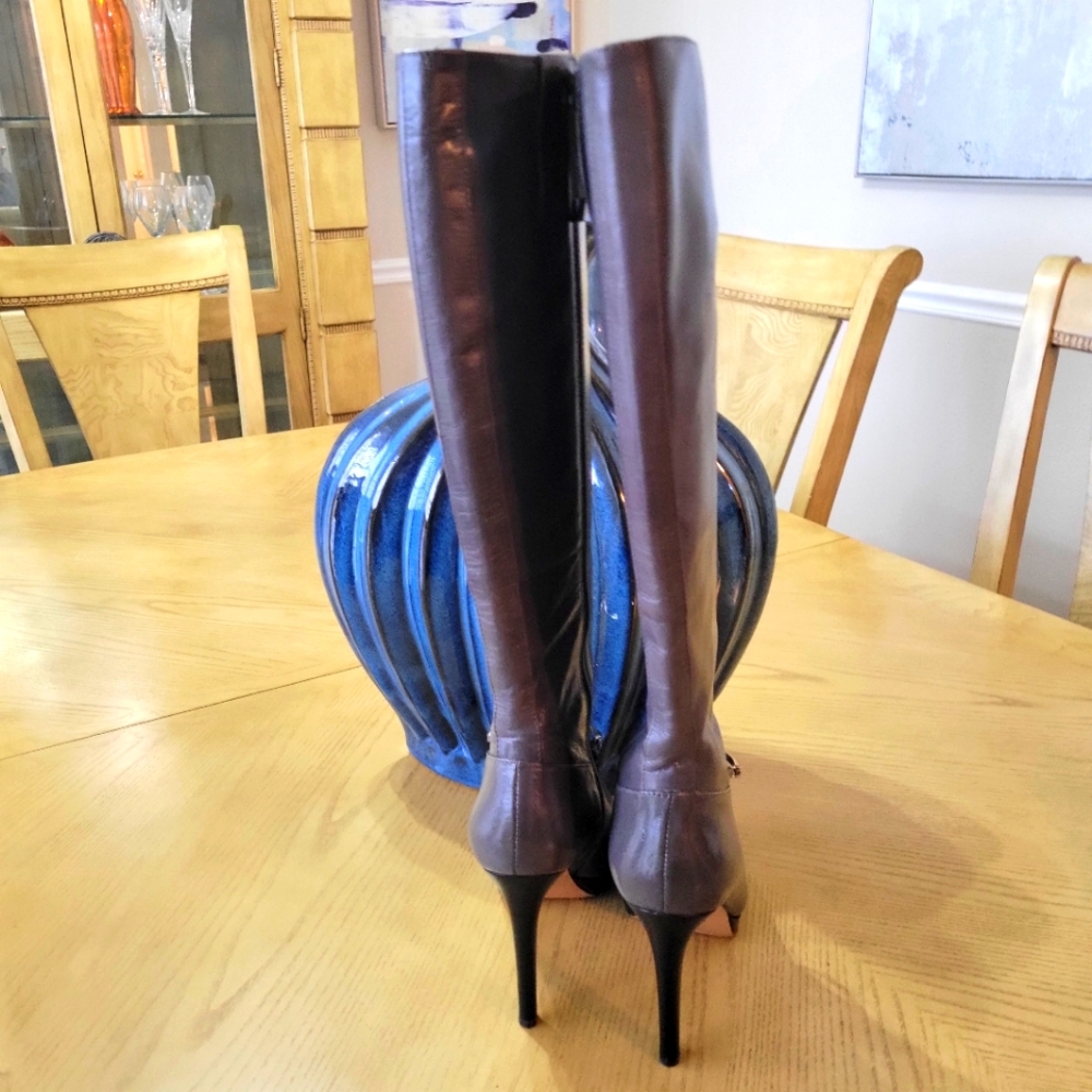 Nine-West Gray Knee-High Boots - Picture 3 of 6